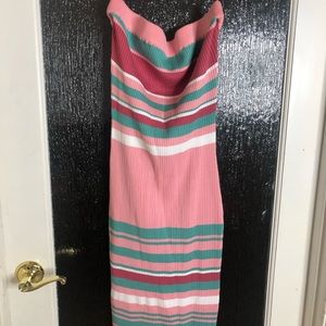 Striped Bandeau Dress